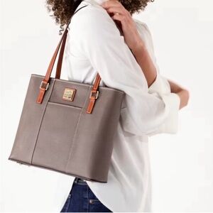 Dooney & Bourke Pebble Grain Leather Small Lexington Tote